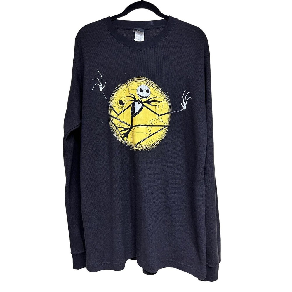 Disney Tim Burton's Jack Skeleton The Nightmare‎ Before Christmas Long Sleeve XL